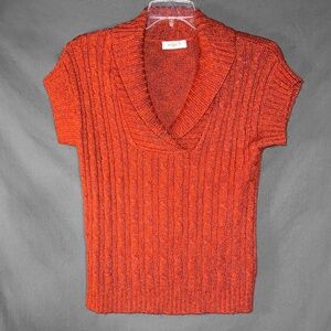 Rust Cap Sleeve Sweater